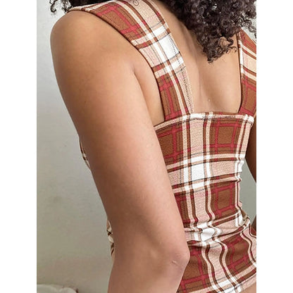 Women Y2K Polka Dot Tank Top Vintage Patchwork Cami Crop Top Crop Tops Y2K Cute Tops for Women Summer Tops Night Out Tops Summer Party Club Vest 00S Retro Shirt Women Clubbing Clothes 2000S Cute Clothes